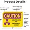 Signmission Radiation & Laser Sign, 5 in H x 7 in W, Vinyl Decal, Rectangle OS-2PACK-CR-D-57-L-10155 - alternate 2